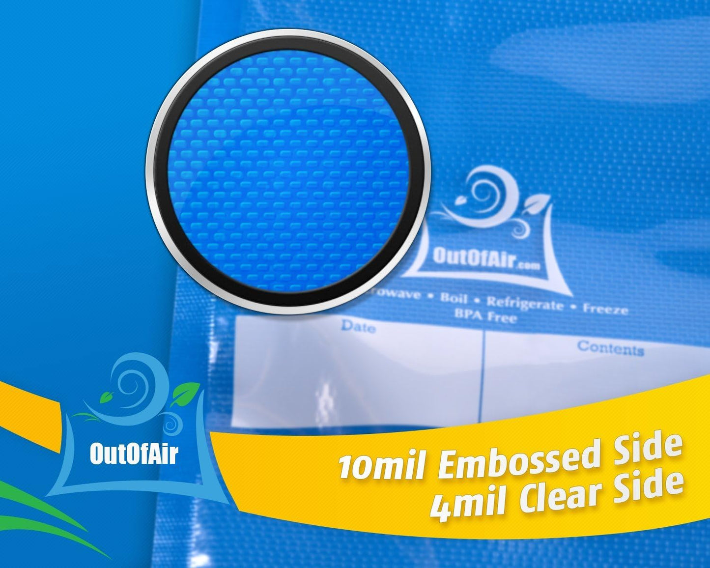 100 Vacuum Sealer Bags: Gallon Size (11" X 16") by Works with Foodsaver & Other Machines - 33% Thicker BPA Free, Commercial Grade, 11 X 16 Inches
