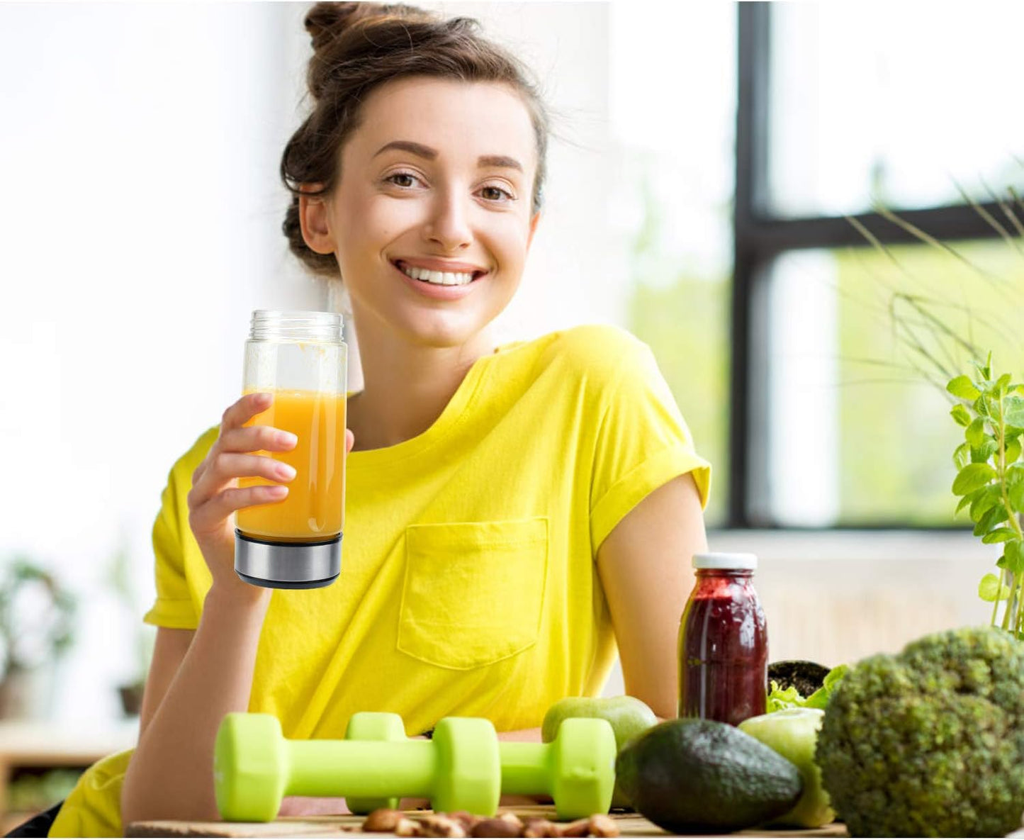 Portable Blender Glass, Smoothie Blender to Go, Personal Blender Protein Shaker