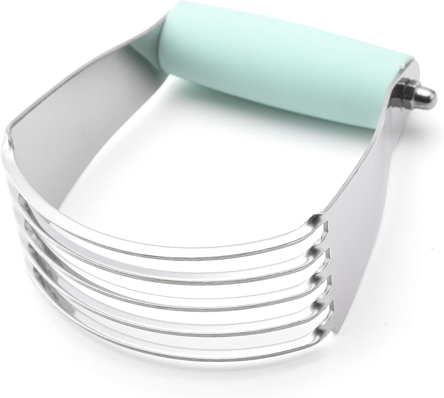 Dough Blender, Top Professional Pastry Cutter, Heavy Duty Baking Tool with Stainless Steel Blades, Medium Size, Mint