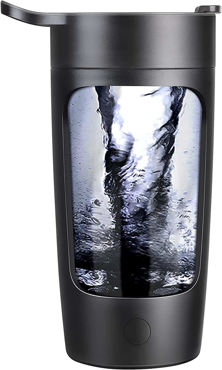 Electric Shaker Bottle, 22Oz Protein Mixer, Usb-Rechargeable, Black
