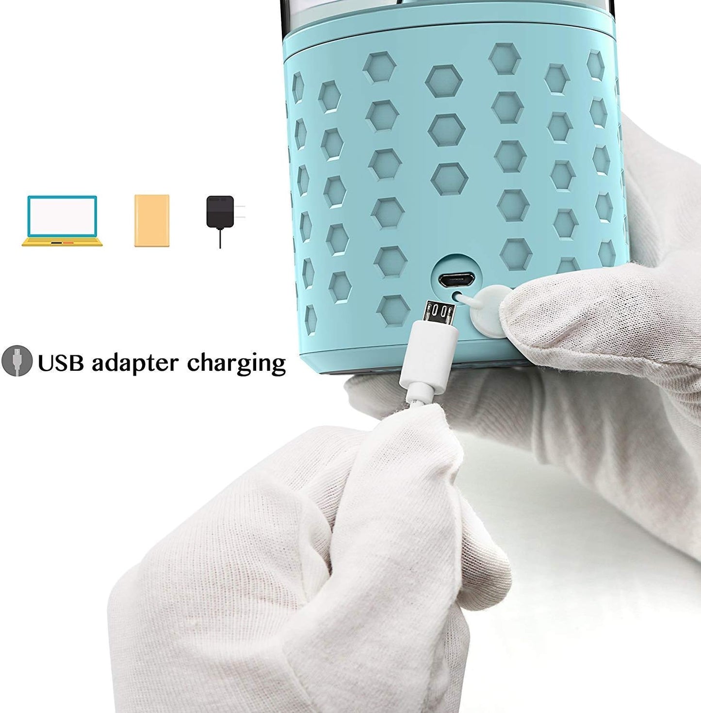 Portable Blender,  Personal Blender, Smoothie Blender. Rechargeable USB Blender Cup Corolina Blue
